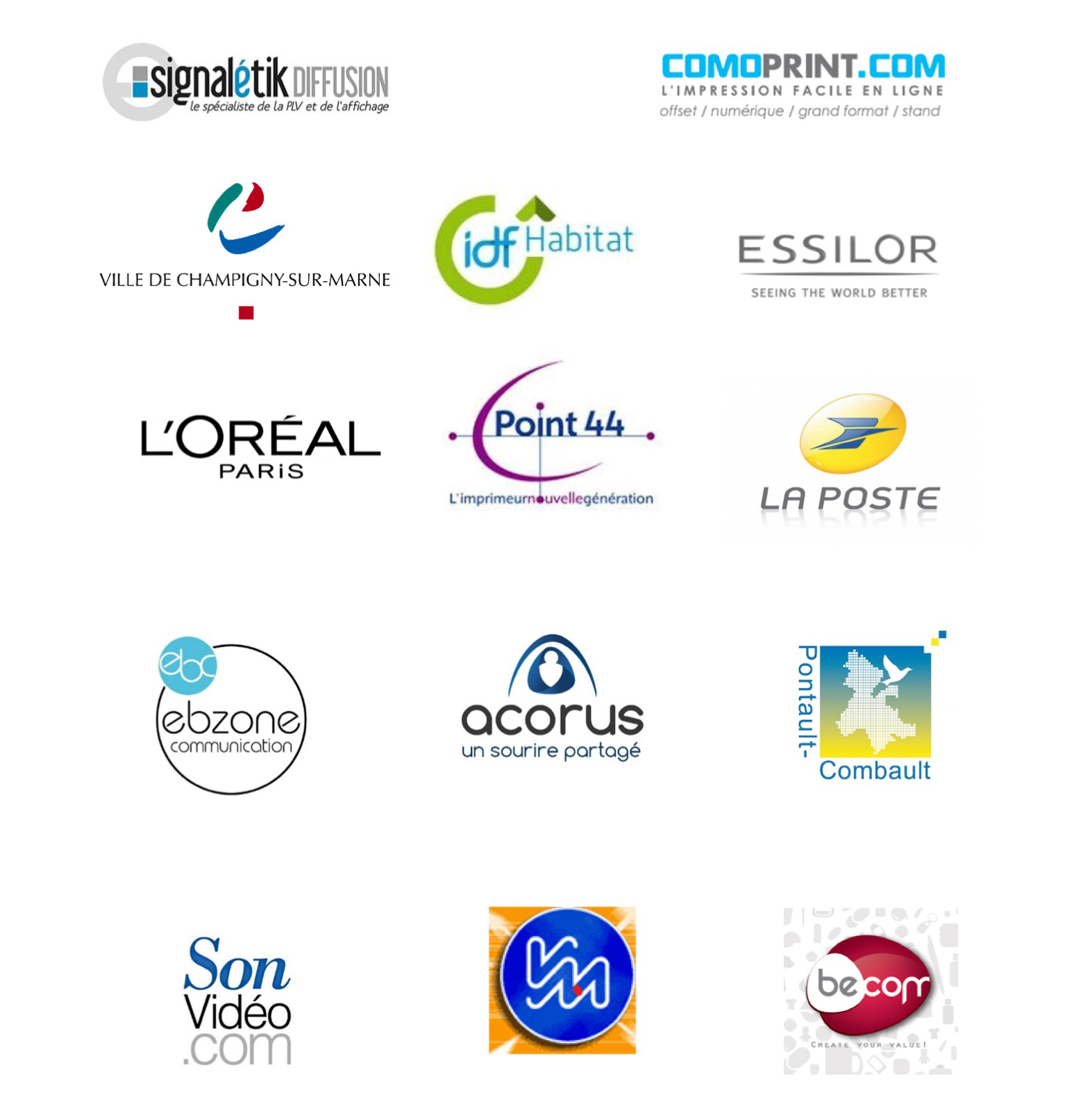 Logos entreprises clients ESAT